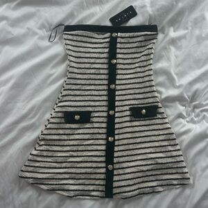 Striped Black and Cream dress